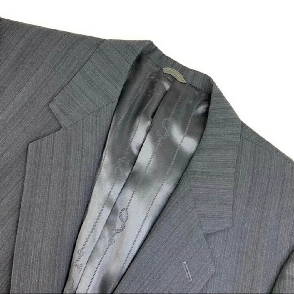 Size 40R Bartolini 2 Button Grey Blazer